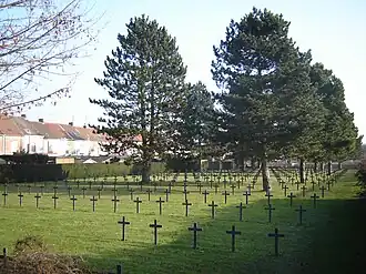 Overzicht van de begraafplaats