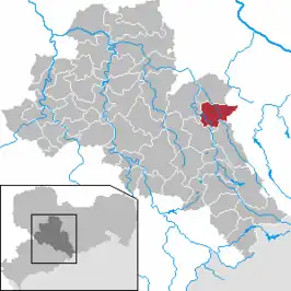 Kaart van Halsbrücke