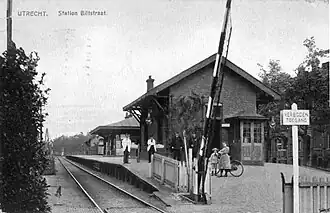 Halte Biltstraat te Utrecht; circa 1913.