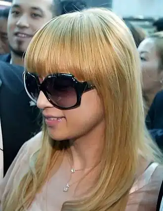 Hamasaki in Taiwan in 2007.