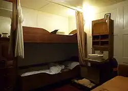 Kajuit voor 2e klasse passagiers