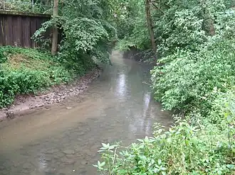 De Humme, vlak voor de monding in de Wezer