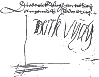 Handtekening Diederik Vijgh