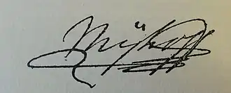 Handtekening Jacob Nijhoff in 1769