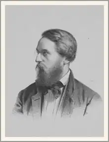 Portret van Hans Fredrik Gude