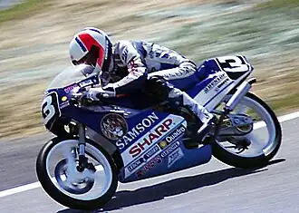 Hans Spaan, (Samson-Sharp-Honda RS 125 R) in 1989