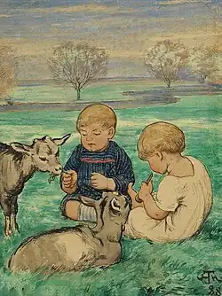 Spielende Kinder, 1887