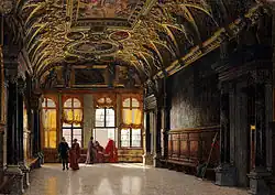 De kamer met de vier deuren, Palazzo Ducale Venetië, 1883