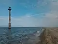 De vuurtoren Kiipsaare in de zee anno 2014