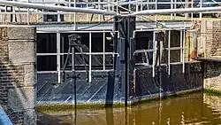 Sluisdeuren aan de zuidoostzijde