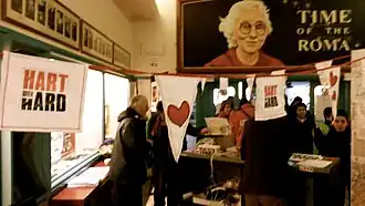 Hart boven Hard-event tijdens de nationale staking van 15 december 2015 in De Roma te Antwerpen.