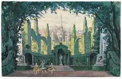 Droomtuin van Armide (Benois, 1907)