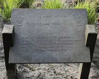 Oorlogsmonument Tweede Wereldoorlog in het Haulsterbos