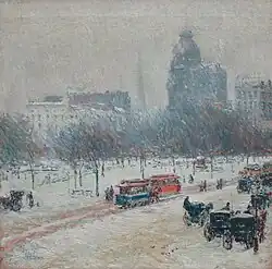 Winter in Union Square, 1890