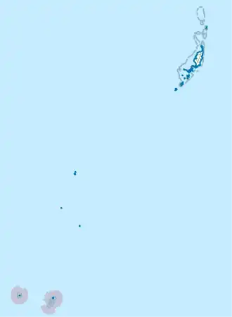 Ligging van Hatohobei in Palau