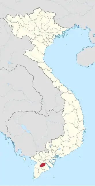 Kaart van Hau Giang