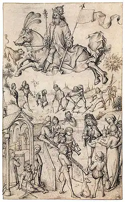 Sol en zijn kinderen, Hausbuch, fol. 14r