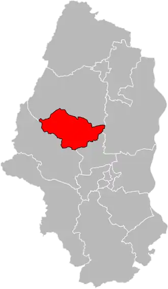 Locatie van het kanton