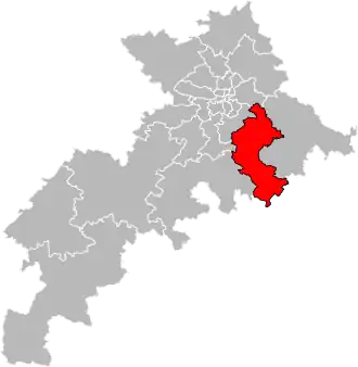 Locatie van het kanton