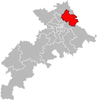 Locatie van het kanton