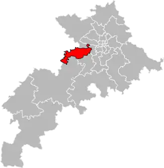 Locatie van het kanton