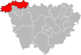 Locatie van het kanton