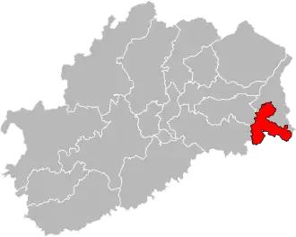 Locatie van het kanton