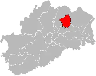 Locatie van het kanton