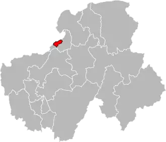 Locatie van het kanton