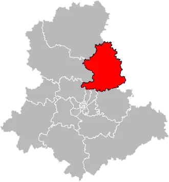 Locatie van het kanton