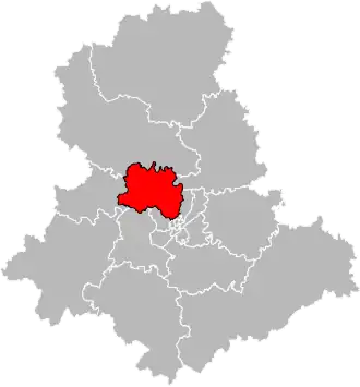 Locatie van het kanton