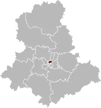 Locatie van het kanton