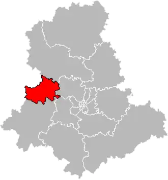 Locatie van het kanton