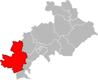 Locatie van het kanton