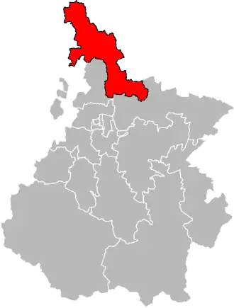 Locatie van het kanton