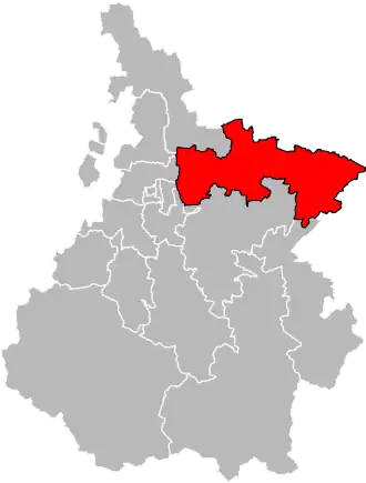 Locatie van het kanton