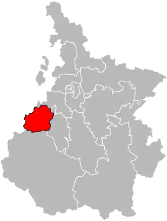 Locatie van het kanton