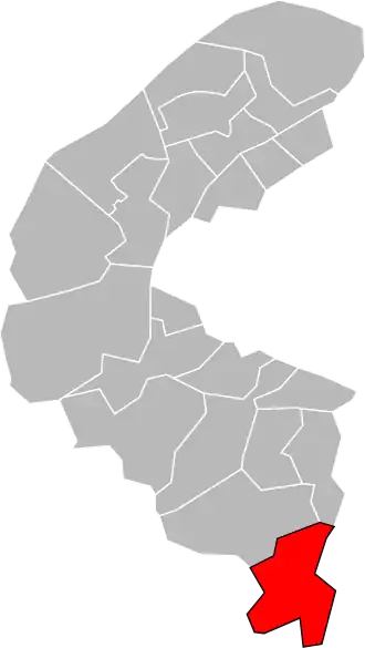 Locatie van het kanton