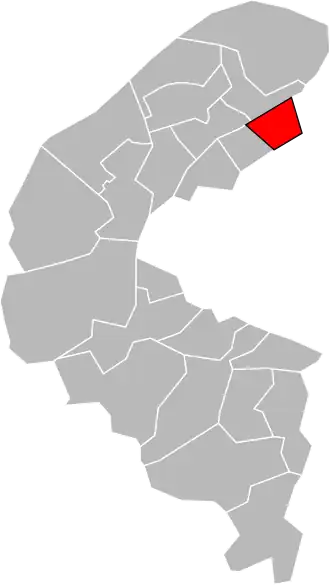 Locatie van het kanton