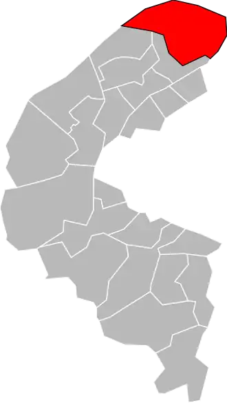 Locatie van het kanton