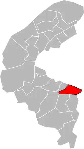 Locatie van het kanton