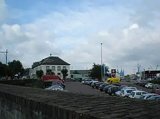 Havendijk met daar achter de Steenweg