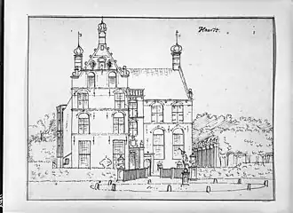 Tekening door Cornelis Pronk