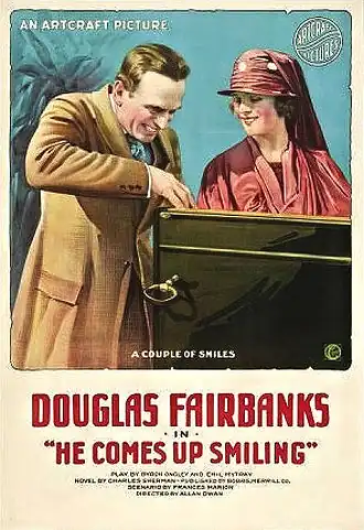 Aanplakbiljet voor He Comes Up Smiling