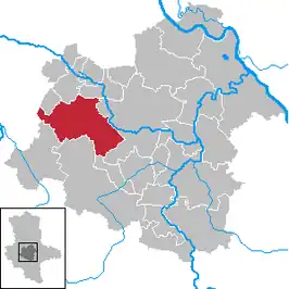 Kaart van Hecklingen