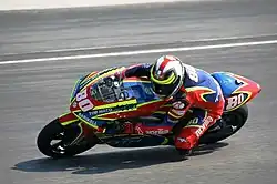 Hector Barbera op de 250 cc Aprilia (2007)