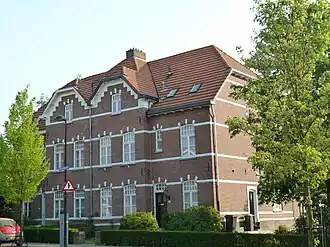 Mijnkolonie Ganzeweide 31 e.v.: Blok van twee woningen met verdieping