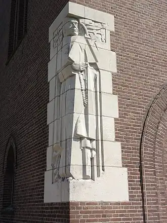 Het gevelbeeld van de abdijkerk van Berne (1927)