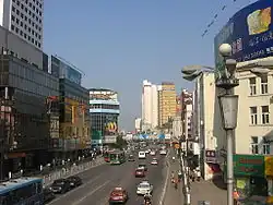 Downtown Hefei's Sipailou business district