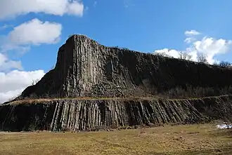 Geologische formatie bij Monoszló